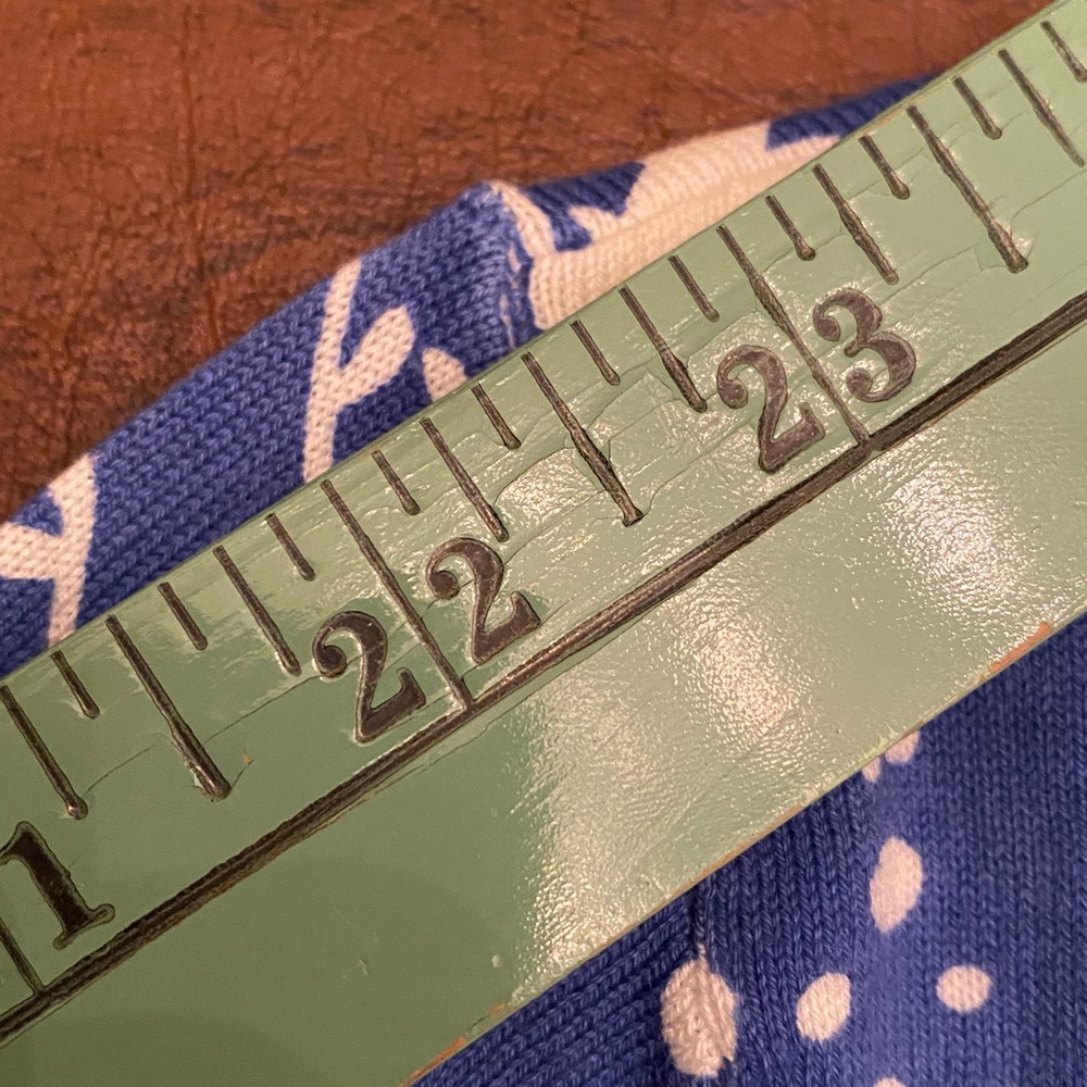 💐Talbots Blue/ White/ Black Abstract Floral Charming Cardigan Sweater - Picture 10 of 11